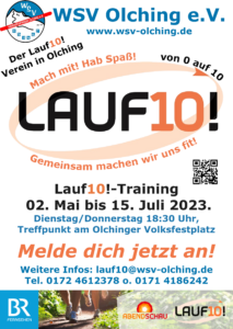 Lauf10! 2023 -Training @ Volksfestplatz Olching - an den Kassenhäuschen