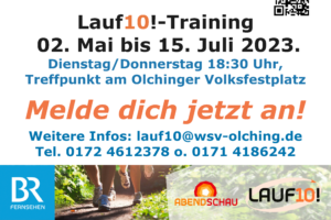 Lauf10! 2024 -Training @ Volksfestplatz Olching - an den Kassenhäuschen